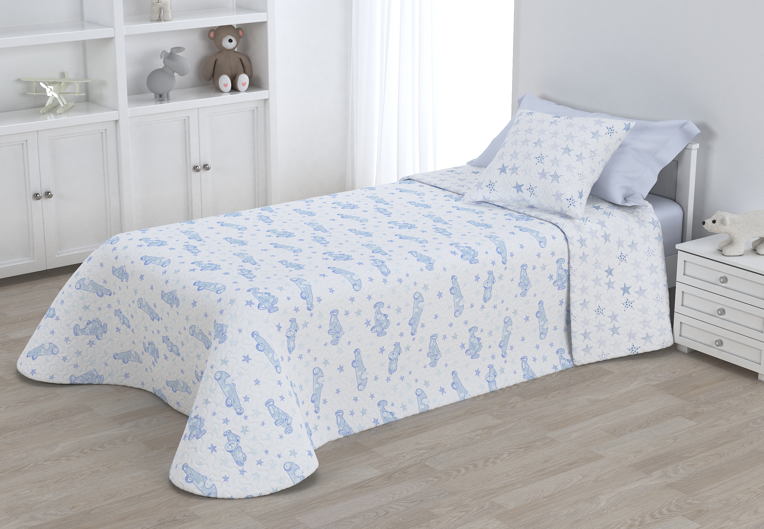 Isatrifran - Colcha Bouti Infantil Cama 90 (180x265)